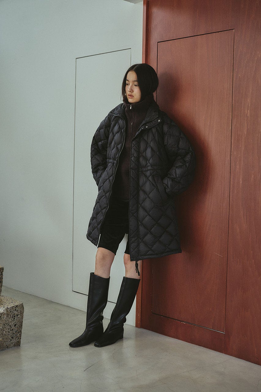 【別注】TAIONロングダウンコート BLK FREE