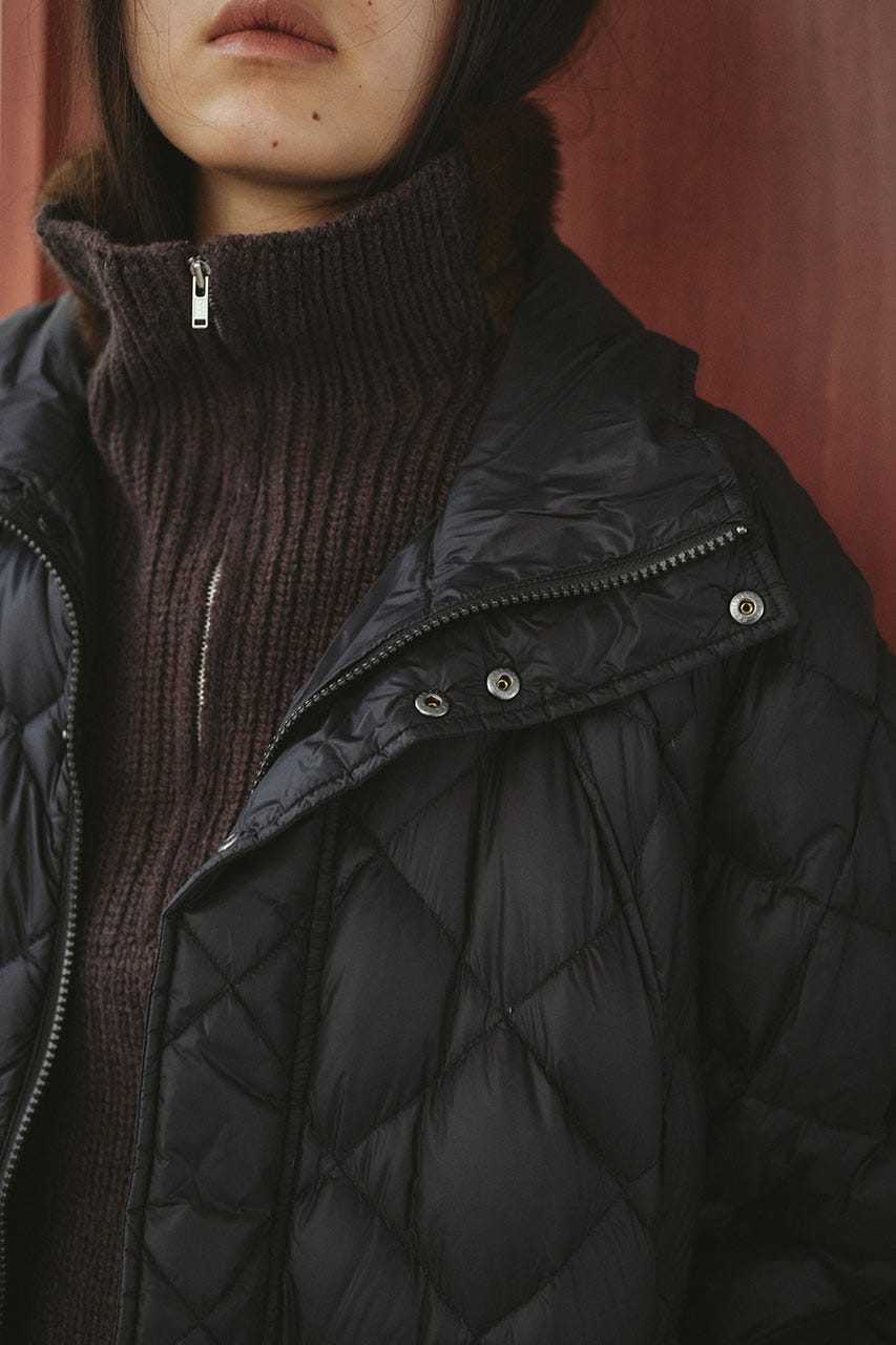 【別注】TAIONロングダウンコート BLK FREE