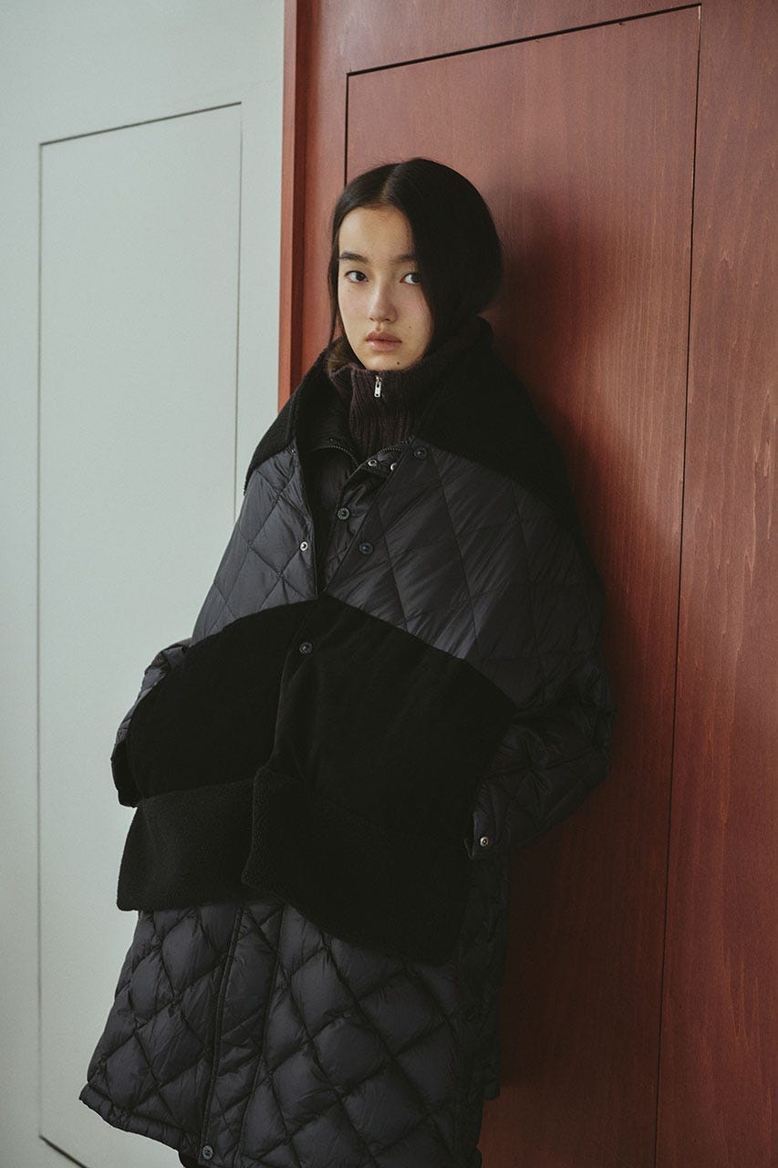 【別注】TAIONダウンマフラー BLK FREE