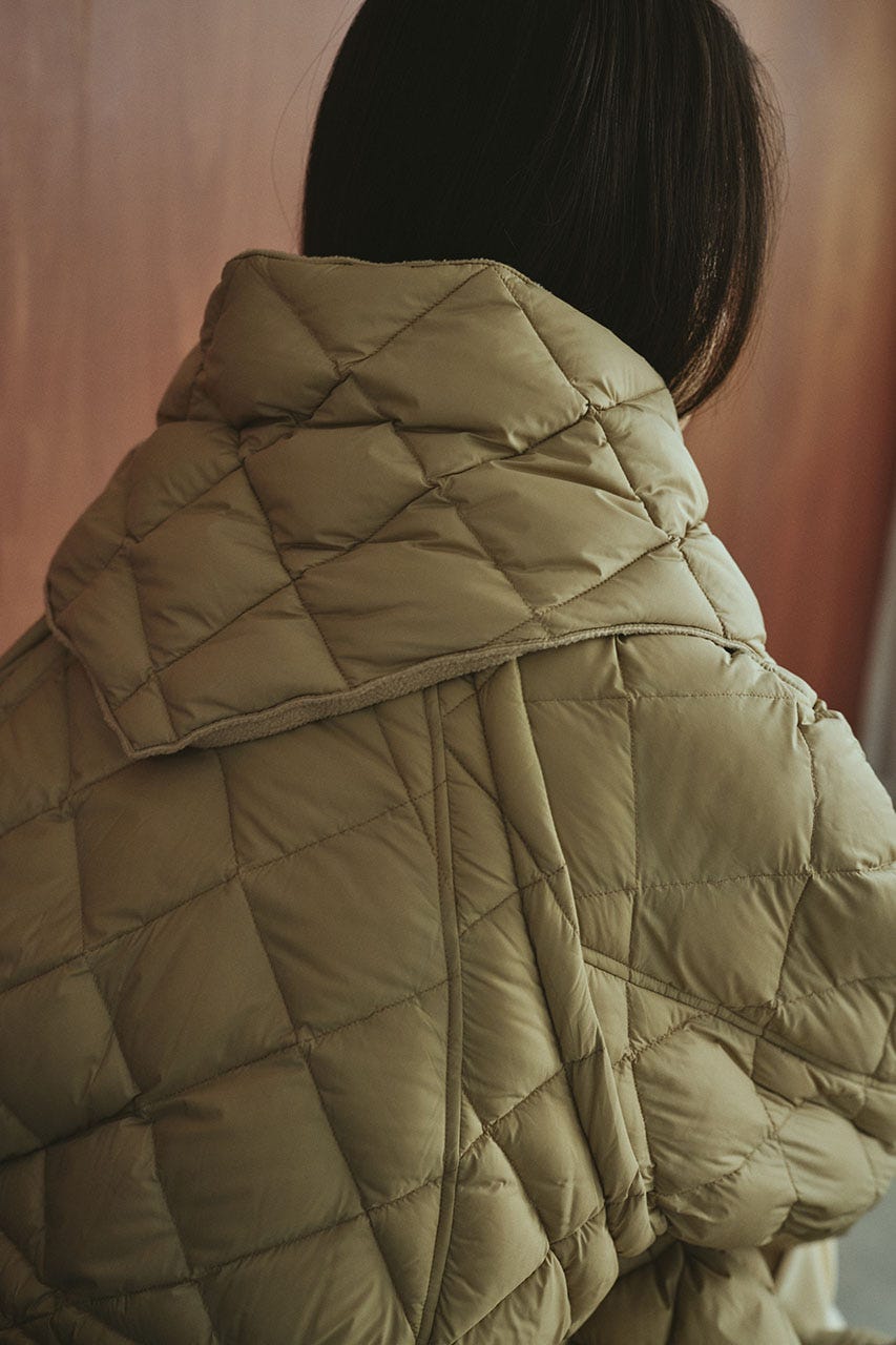 【別注】TAIONダウンスカーフマフラー BEG FREE