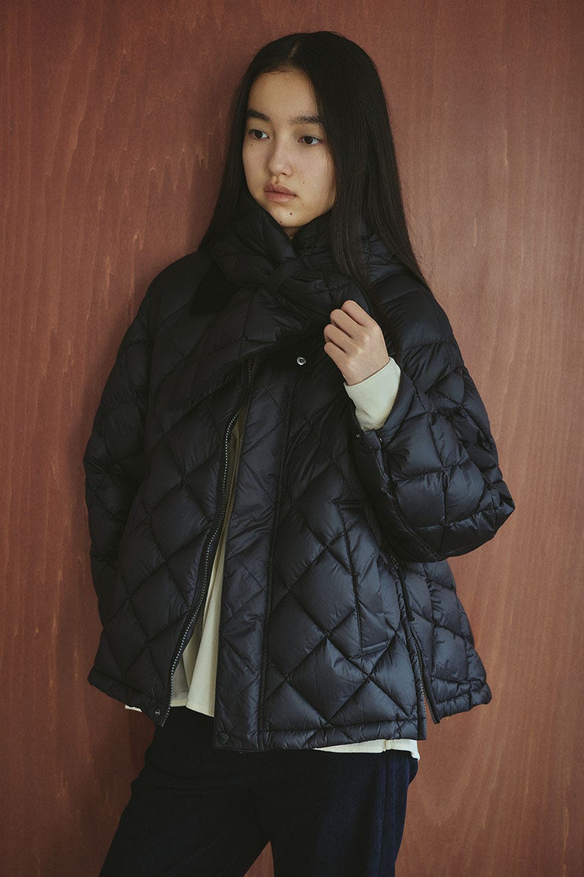 【別注】TAIONダウンスカーフマフラー BLK FREE