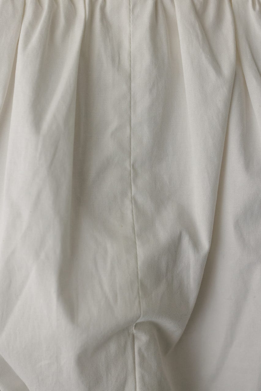 ショルダーギャザートップ WHT S