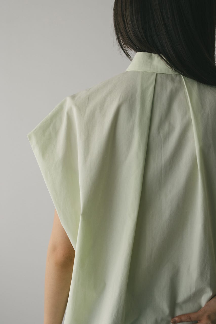 フロントタックボクシーシャツ L/GRN FREE