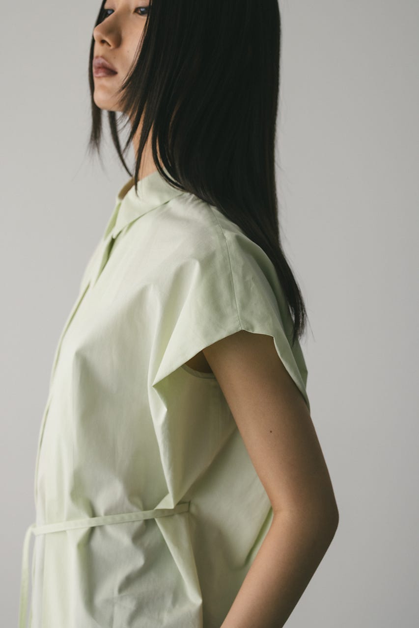 フロントタックボクシーシャツ L/GRN FREE