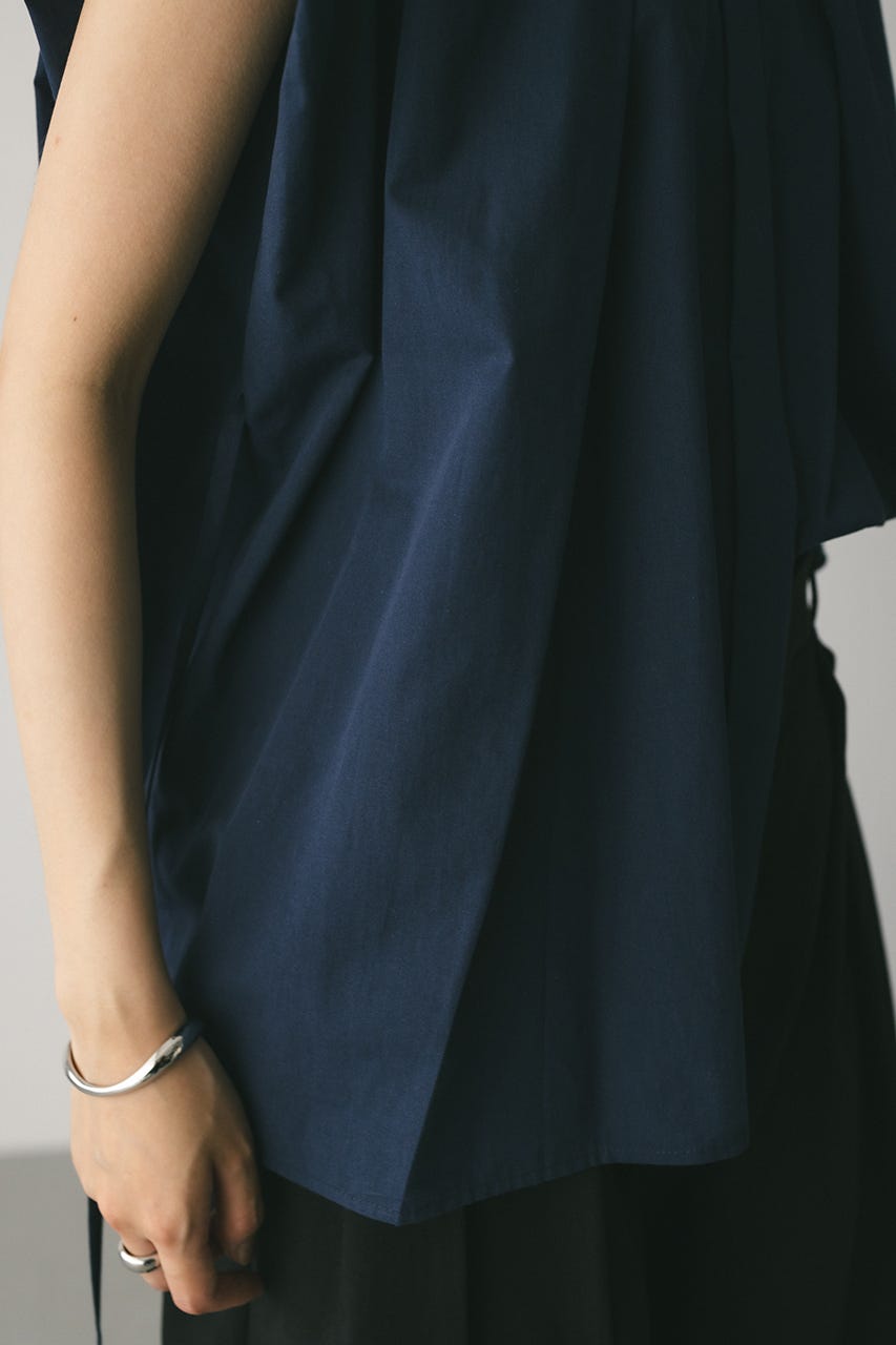 フロントタックボクシーシャツ NVY FREE