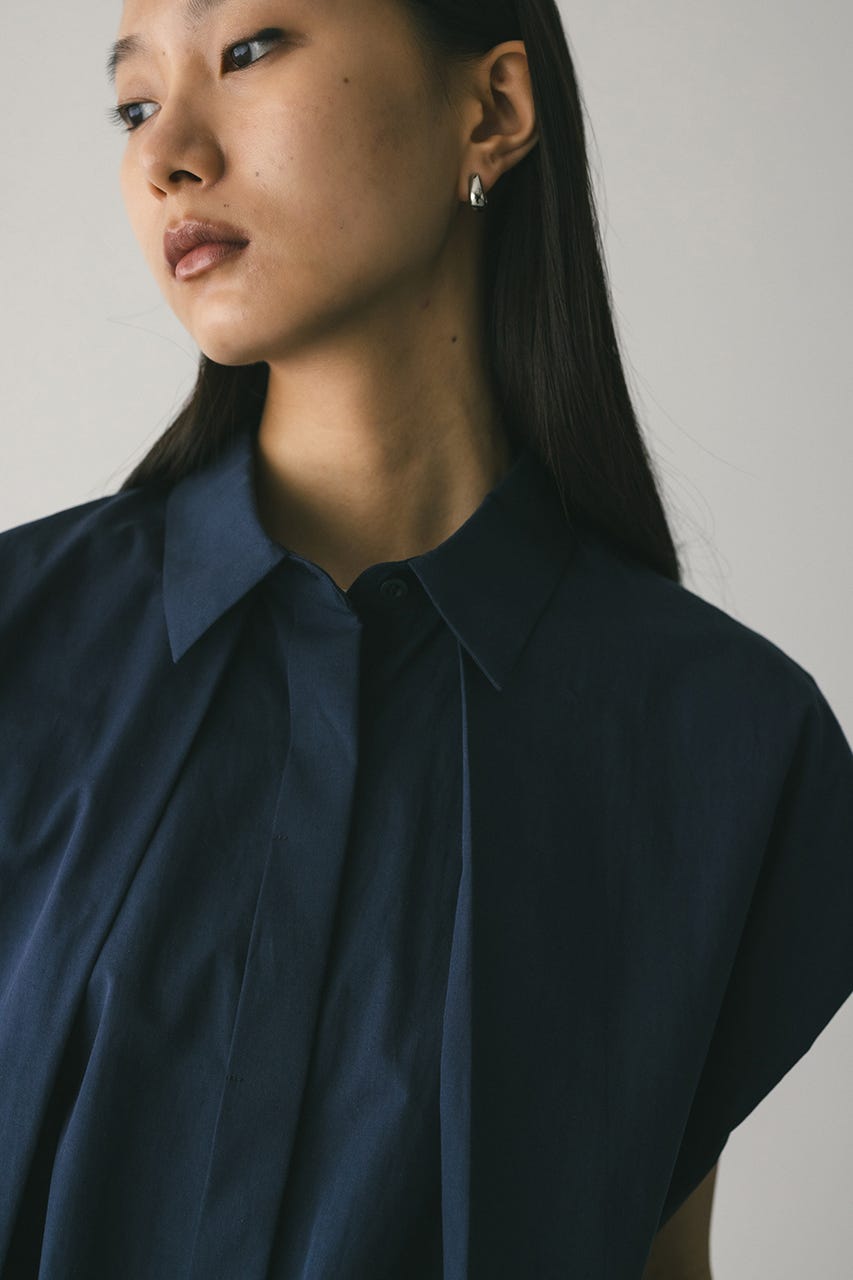 フロントタックボクシーシャツ NVY FREE