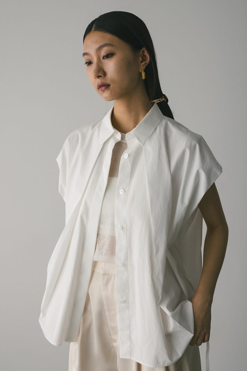 フロントタックボクシーシャツ WHT FREE