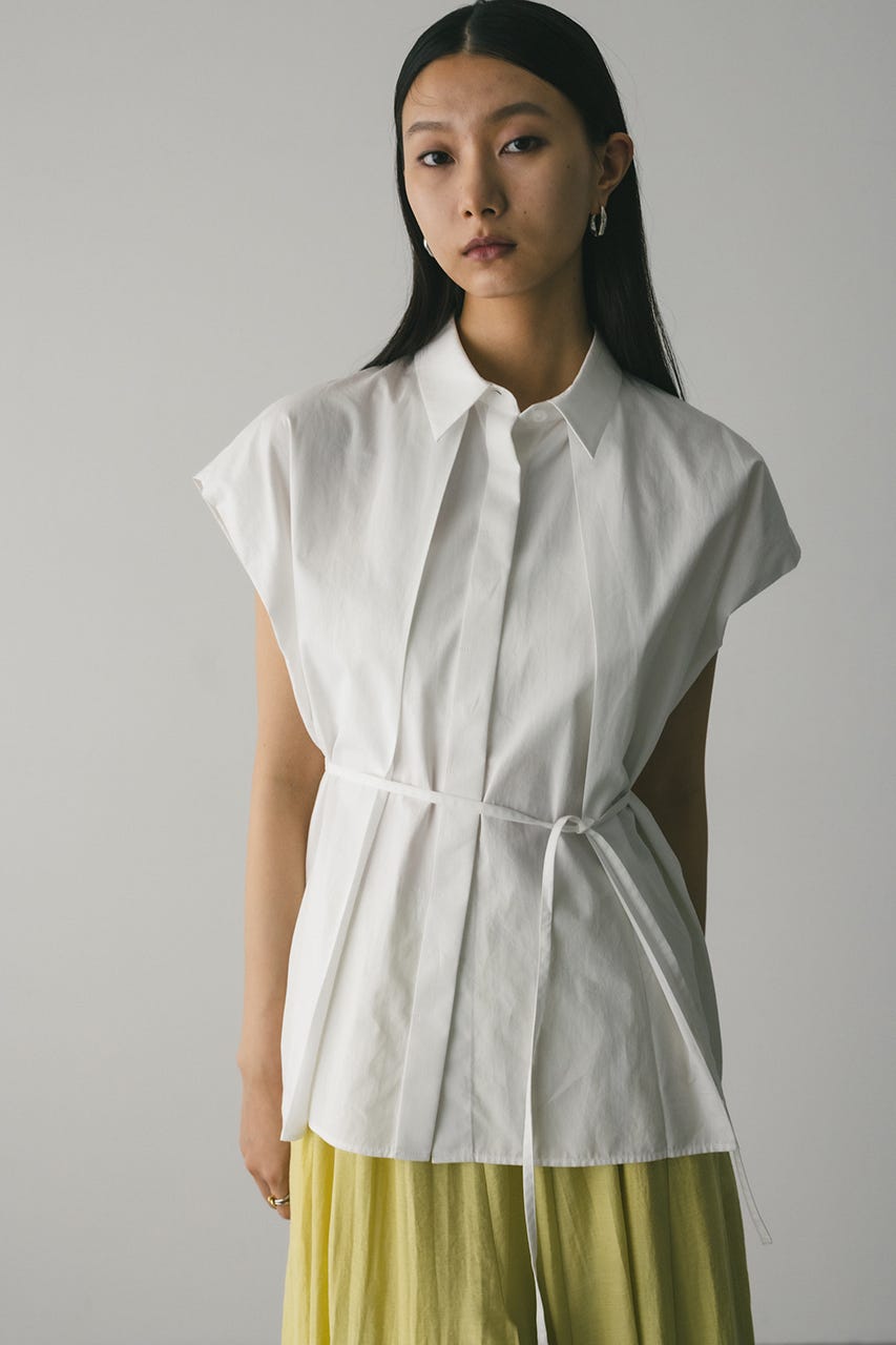 フロントタックボクシーシャツ WHT FREE