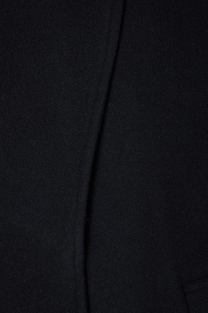 2WAYウールロングコート BLK S