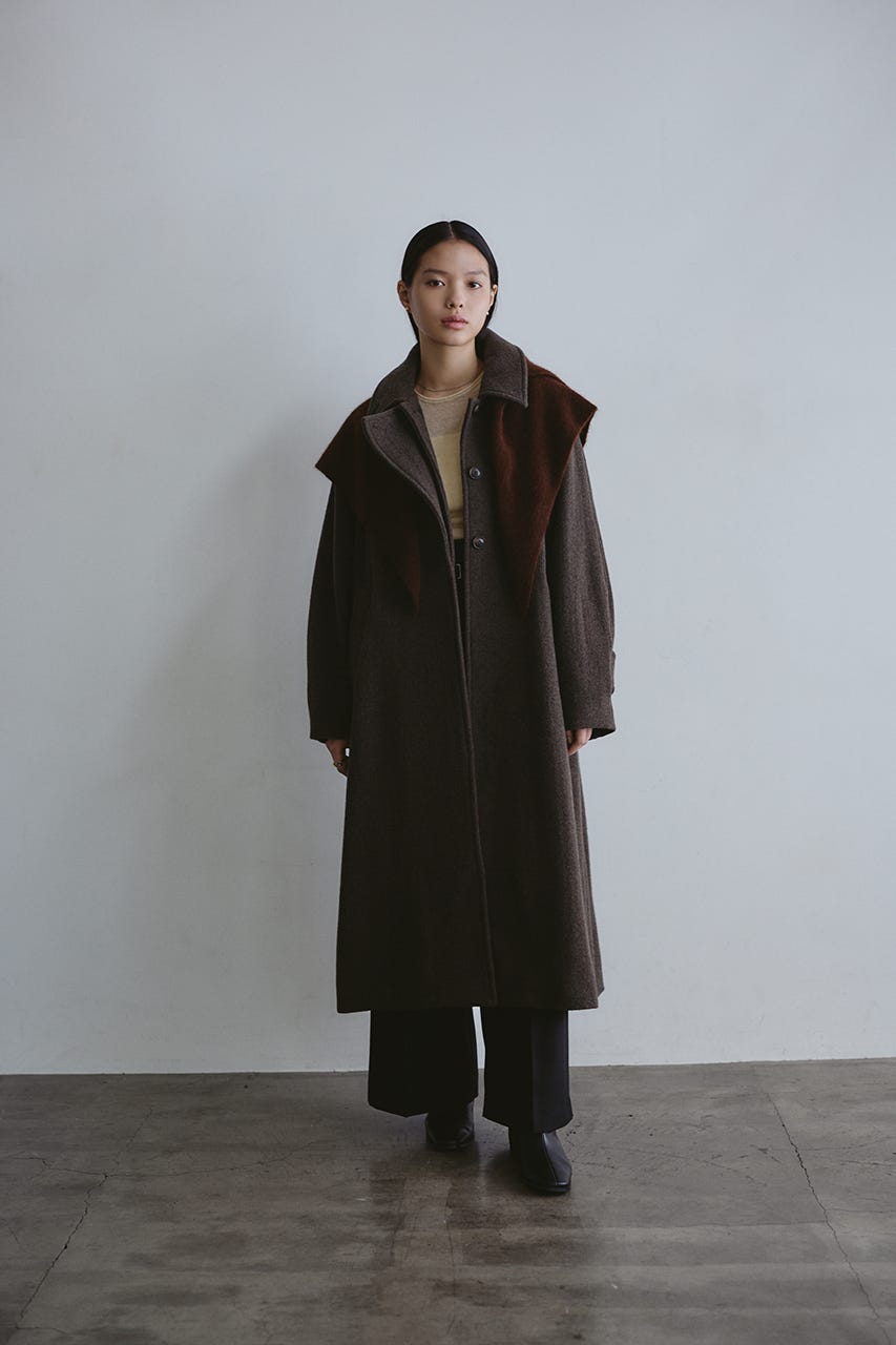 2WAYウールロングコート BRN M