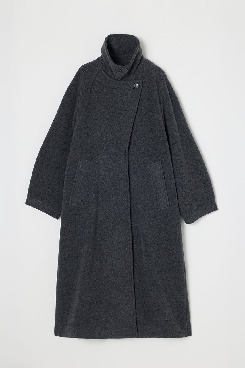 2WAYウールロングコート GRY M
