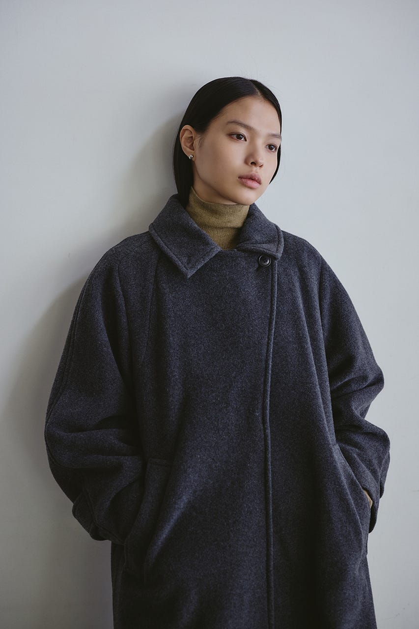 2WAYウールロングコート GRY M