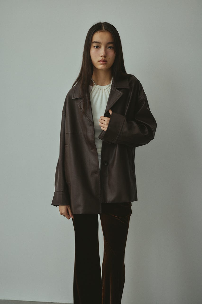 STYLEMIXER | フェイクレザージャケット (ジャケット ) |SHEL