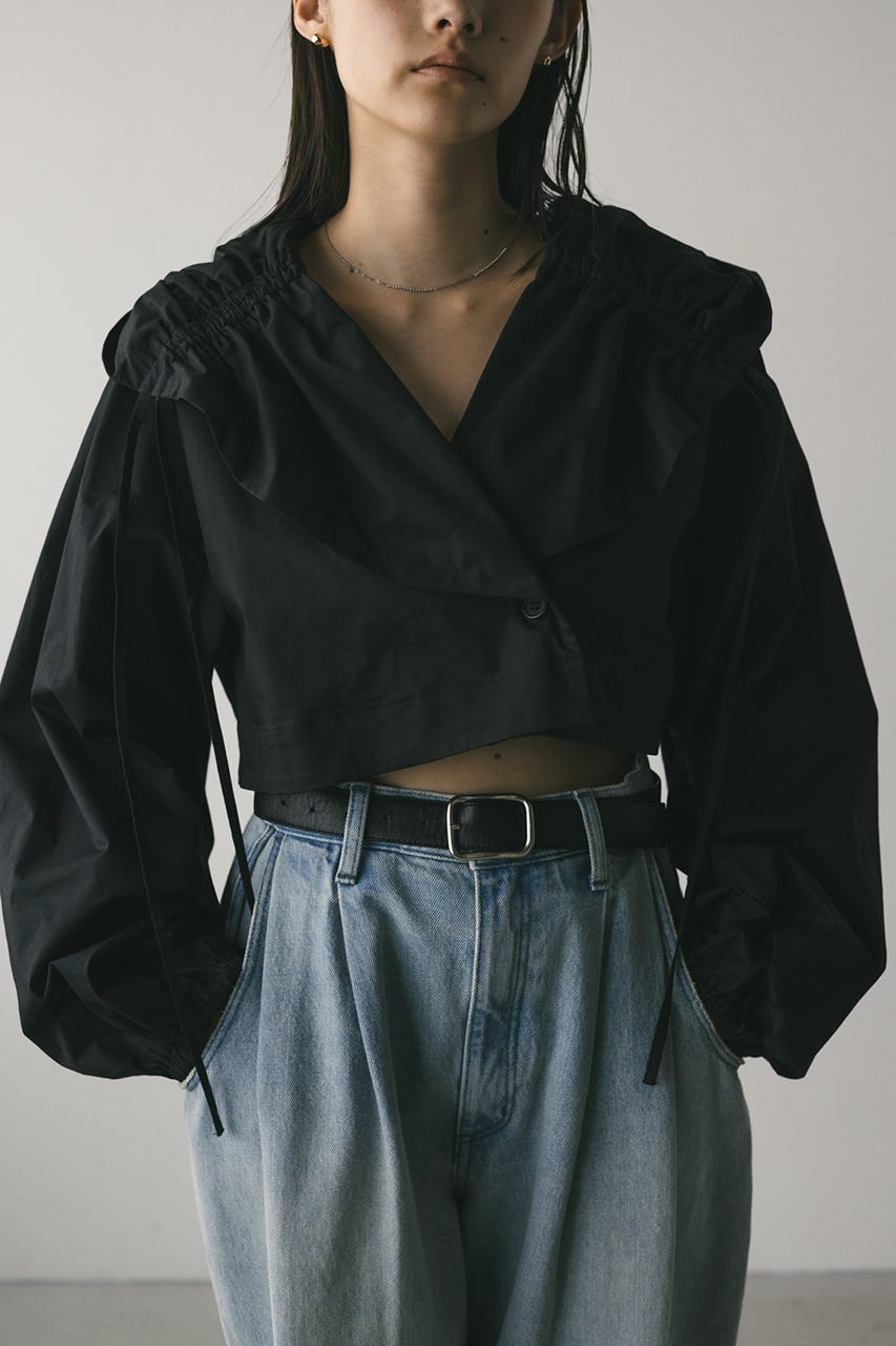 STYLEMIXER | ビックフードショートジャケット (シャツ