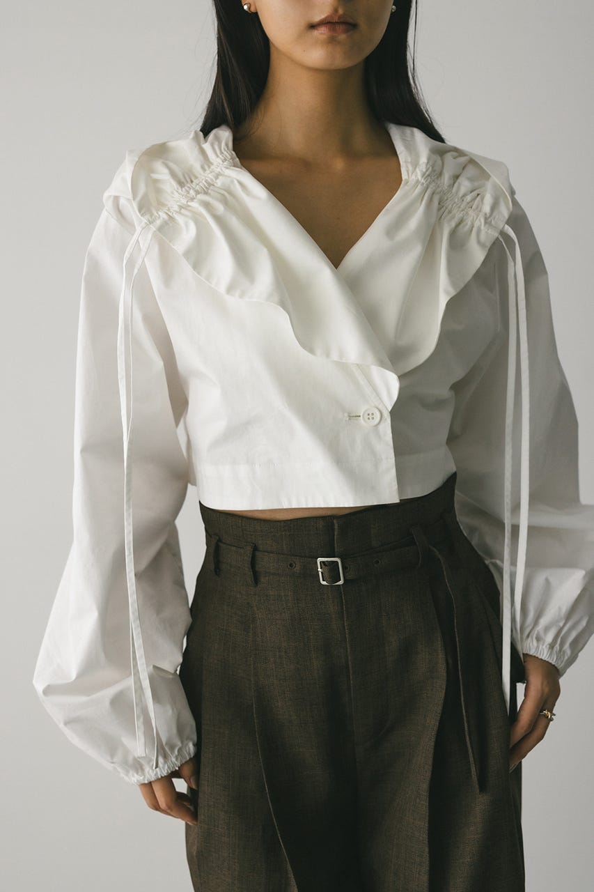 ビックフードショートジャケット WHT FREE