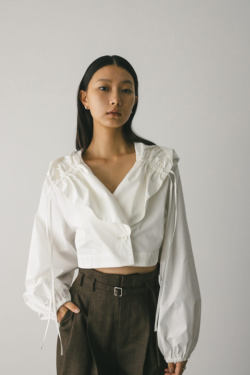 ビックフードショートジャケット WHT FREE