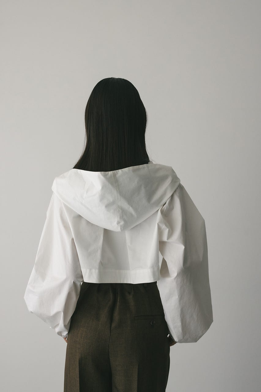 ビックフードショートジャケット WHT FREE