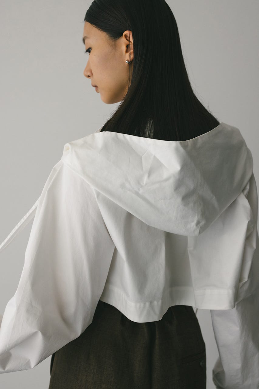 ビックフードショートジャケット WHT FREE