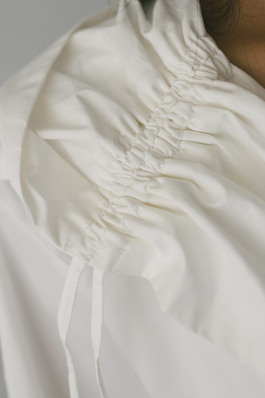 ビックフードショートジャケット WHT FREE