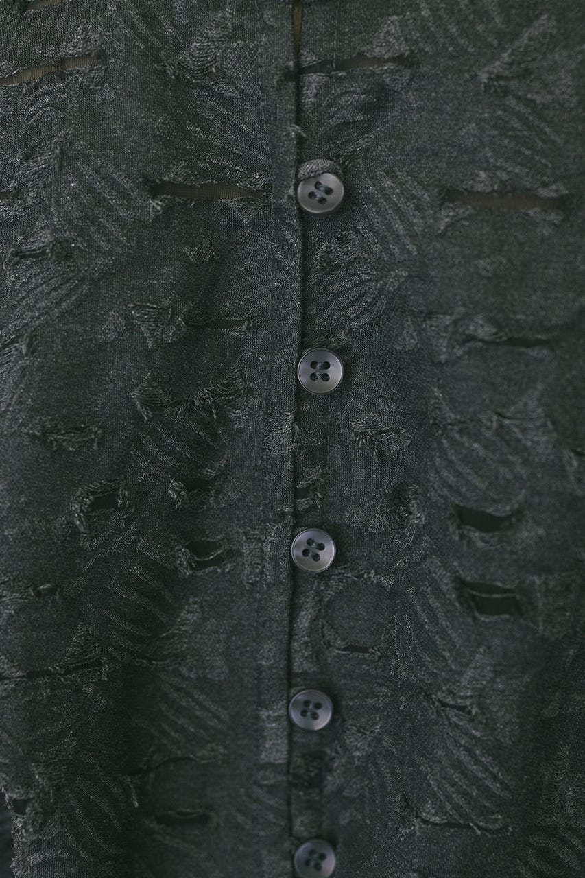 2WAYジャガードチョーカートップ GRY FREE