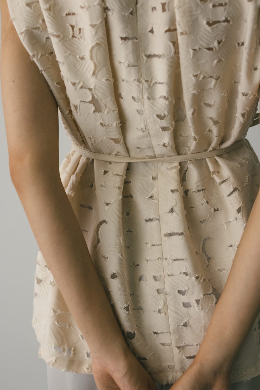 2WAYジャガードチョーカートップ IVOY FREE