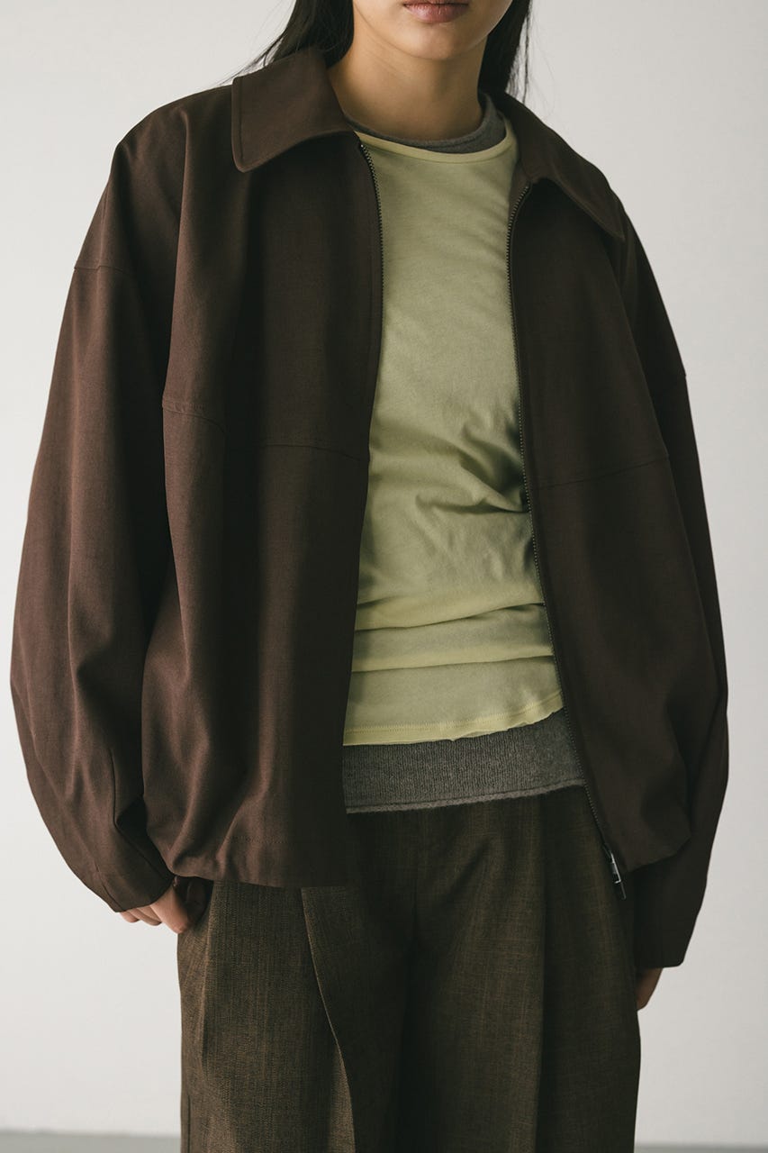 カーブフォルムライトブルゾン BRN FREE