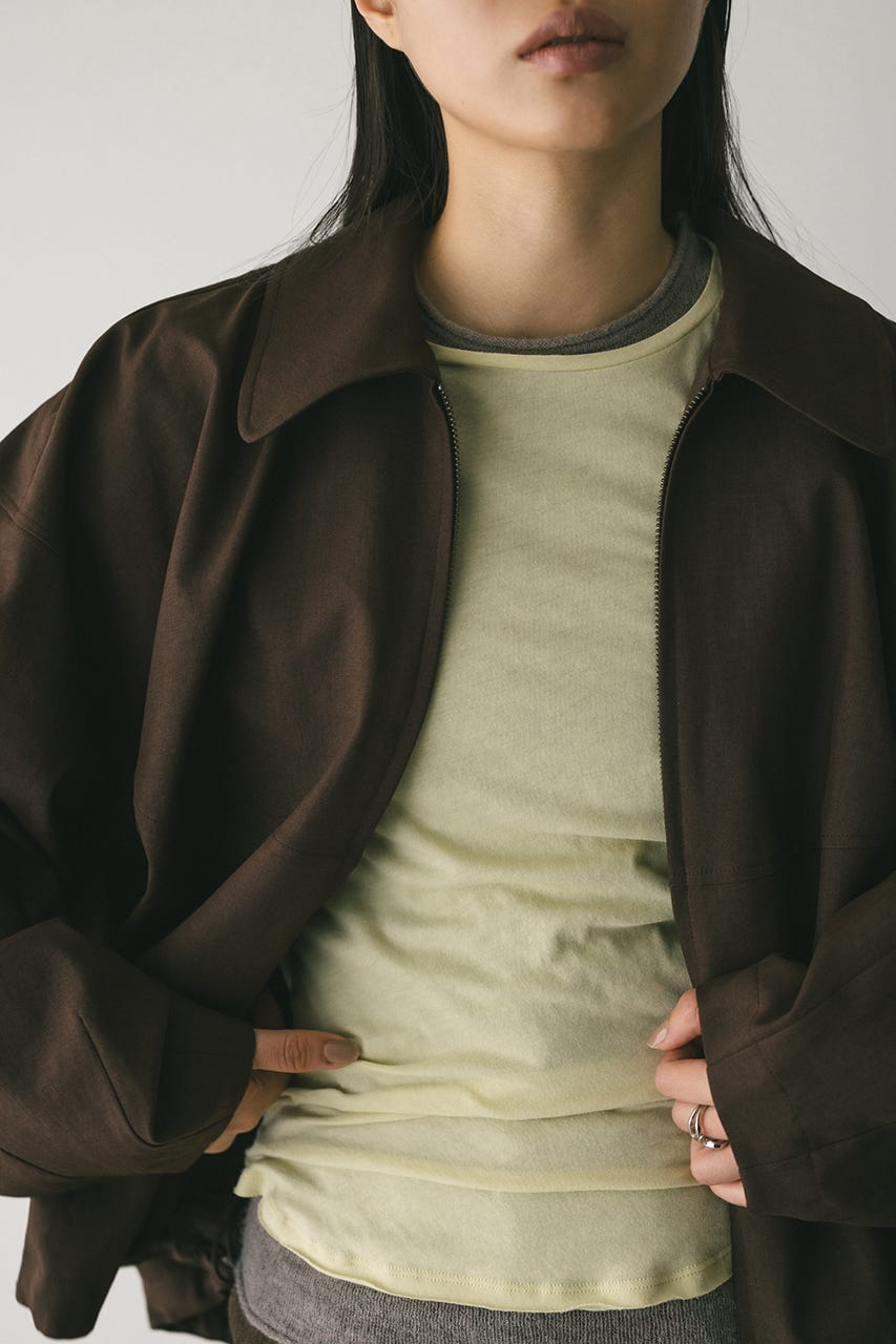 カーブフォルムライトブルゾン BRN FREE