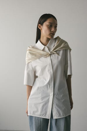 ハーフスリーブオーバーサイズシャツ