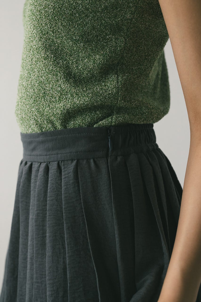 プリーツティアードスカート C.GRY M