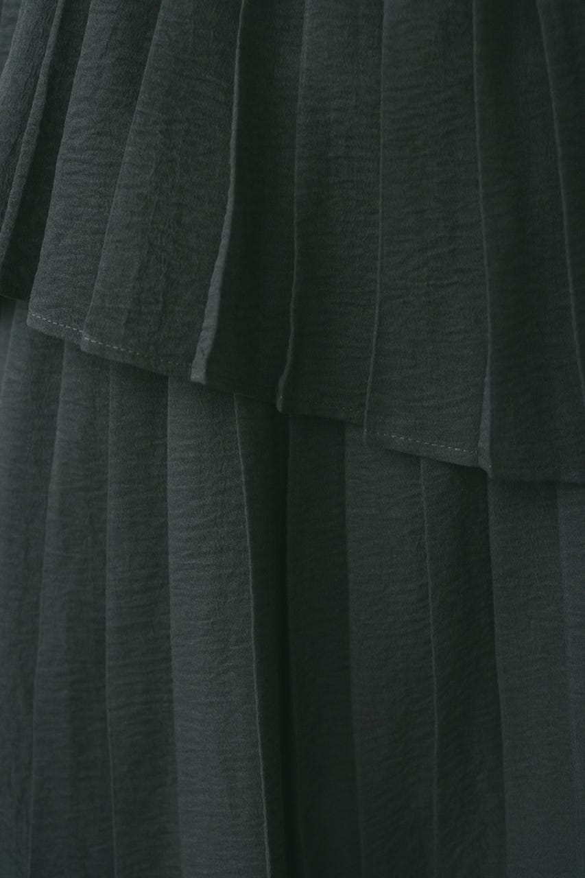 プリーツティアードスカート C.GRY M