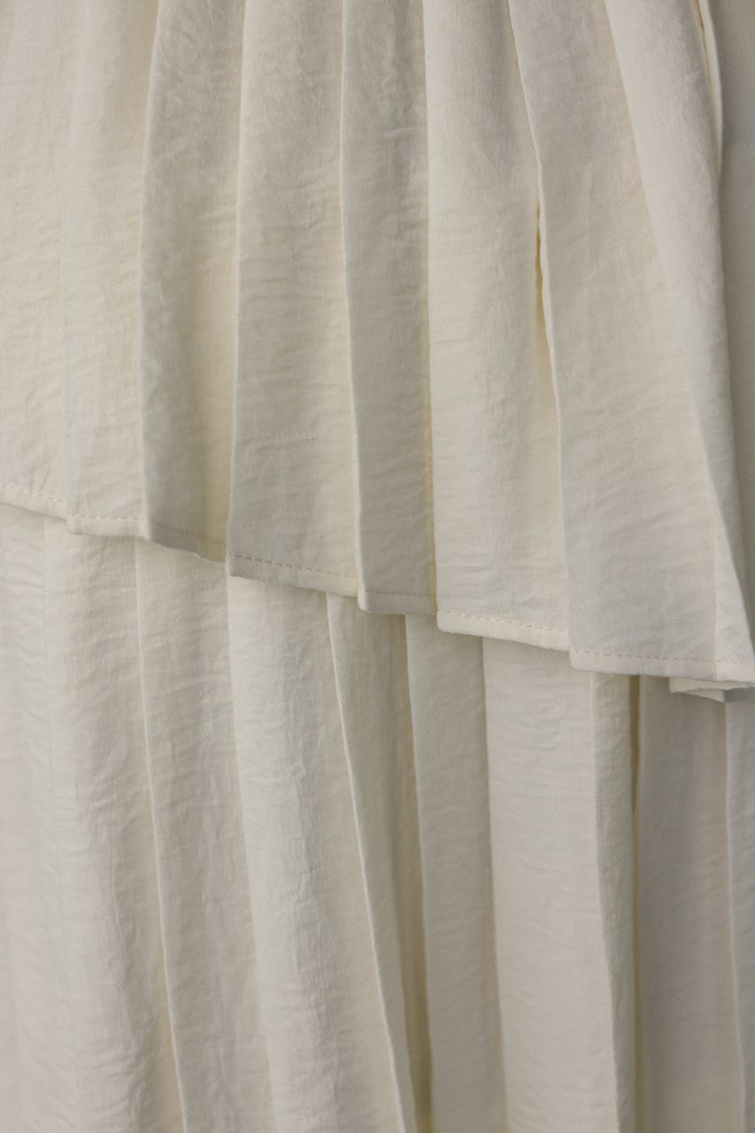 プリーツティアードスカート IVOY M