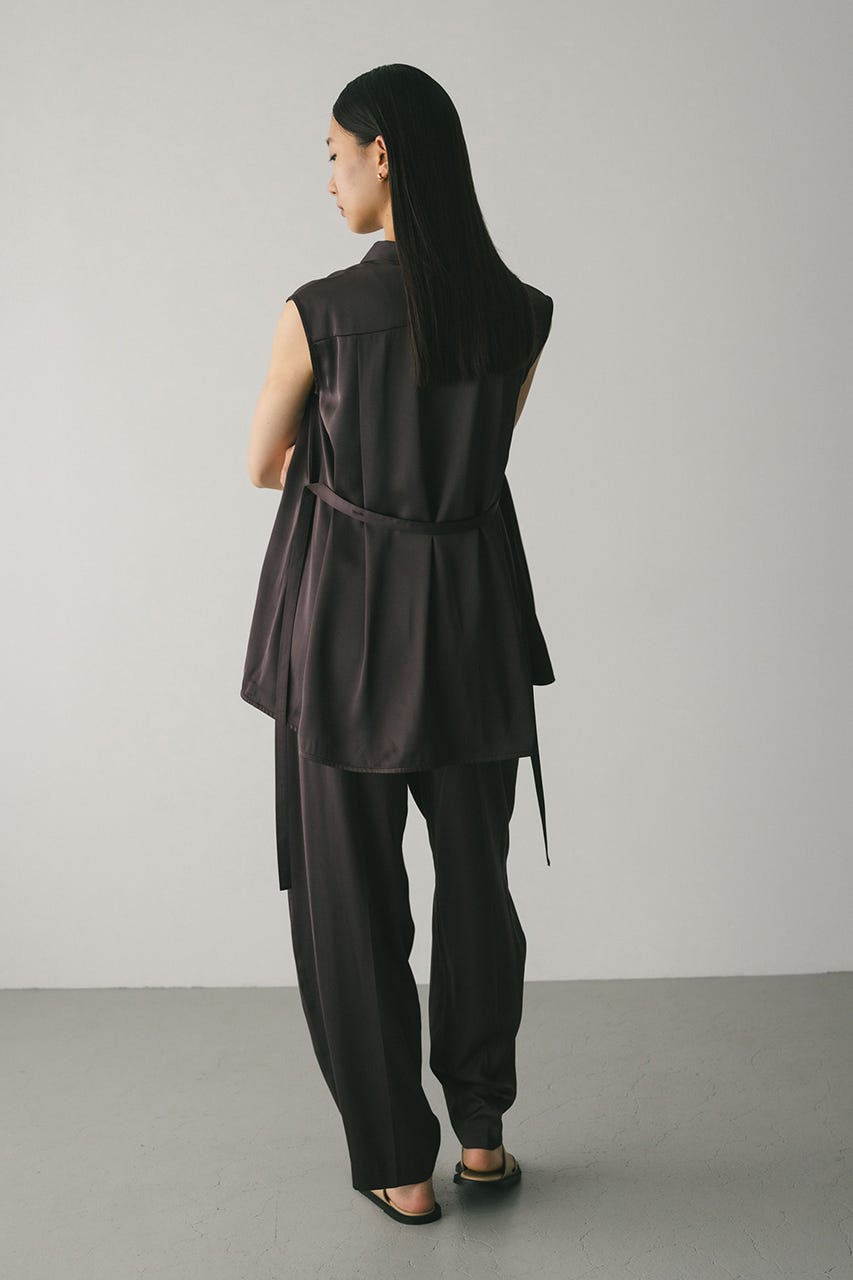 はなページ STYLEMIXER | サテンタックフォルムパンツ (パンツ ) |SHEL'TTER