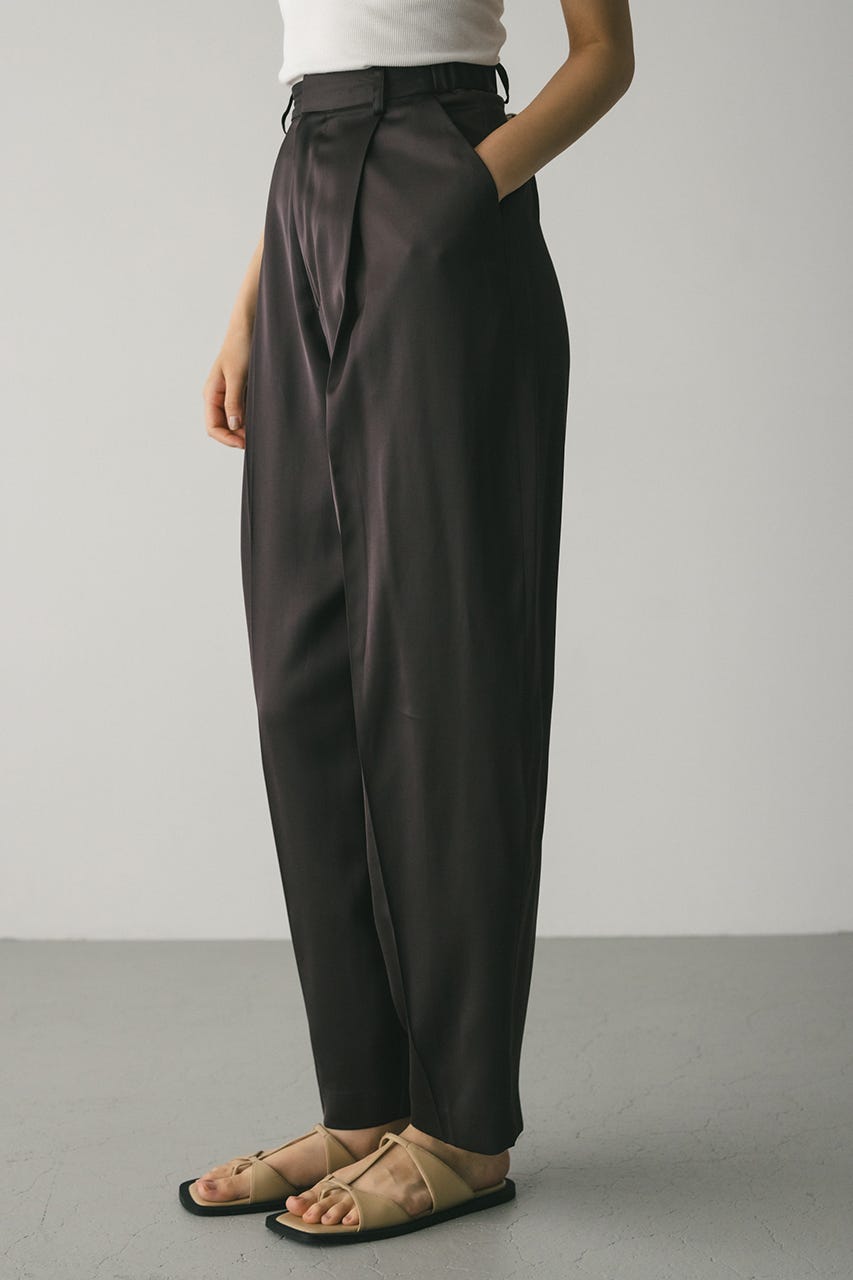 STYLEMIXER | サテンタックフォルムパンツ (パンツ ) |SHEL'TTER