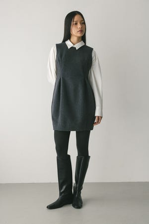 ウールミニワンピース