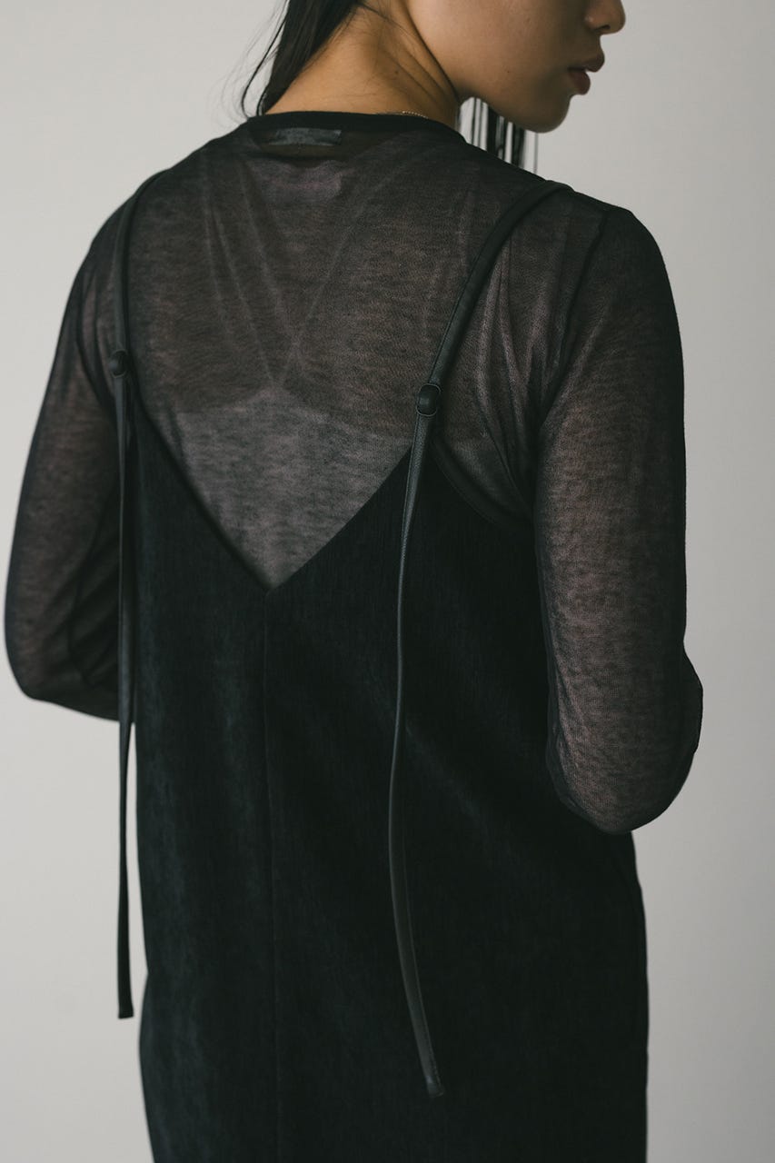 STYLEMIXER | パイピングベロアキャミワンピース (ワンピース