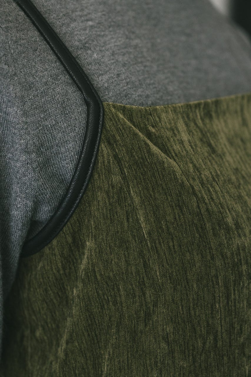 STYLEMIXER | パイピングベロアキャミワンピース (ワンピース