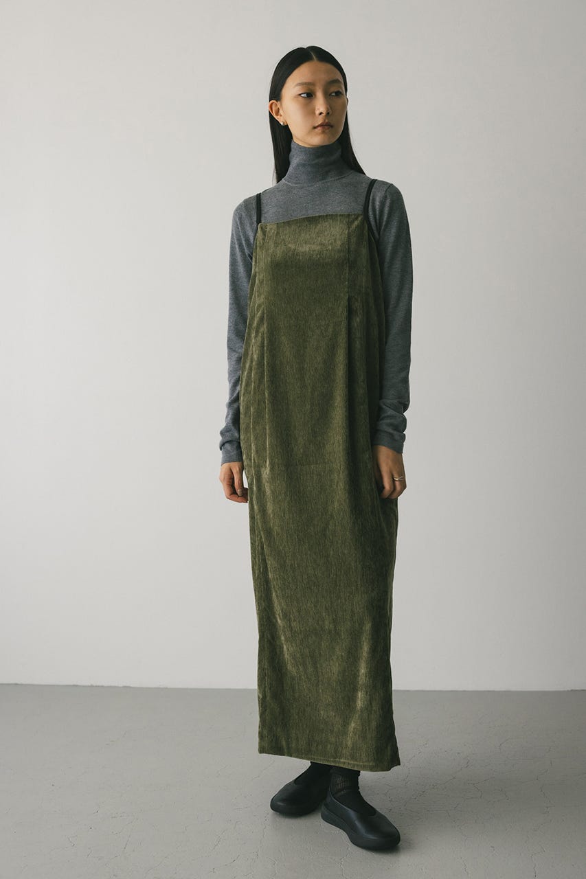 パイピングベロアキャミワンピース KHA S