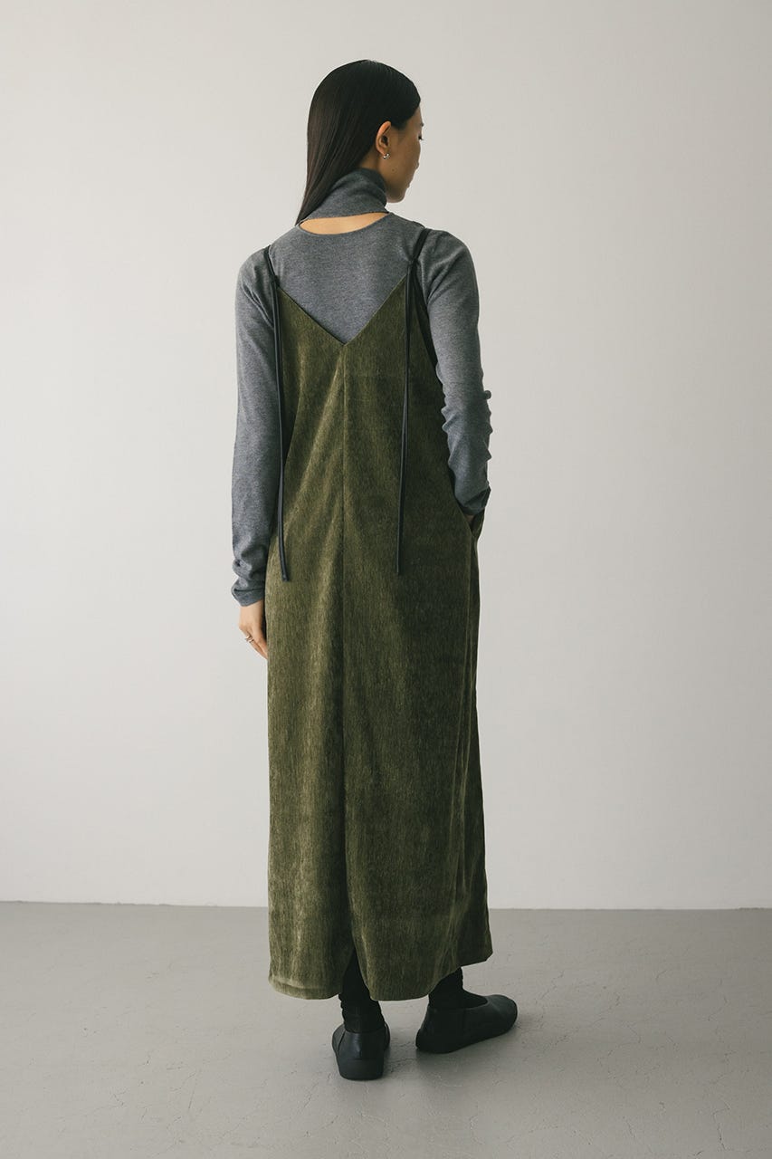 パイピングベロアキャミワンピース KHA S