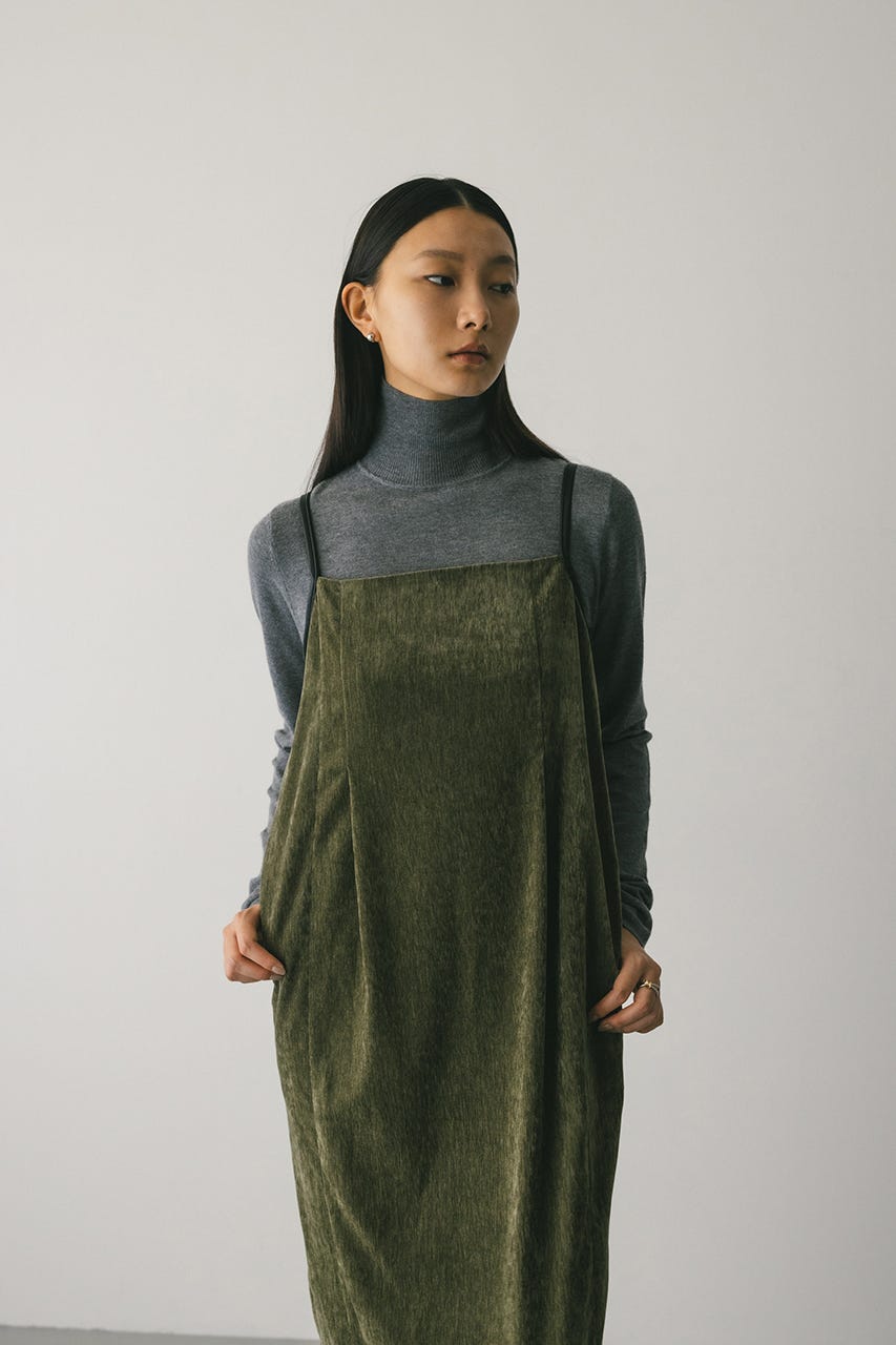STYLEMIXER | パイピングベロアキャミワンピース (ワンピース