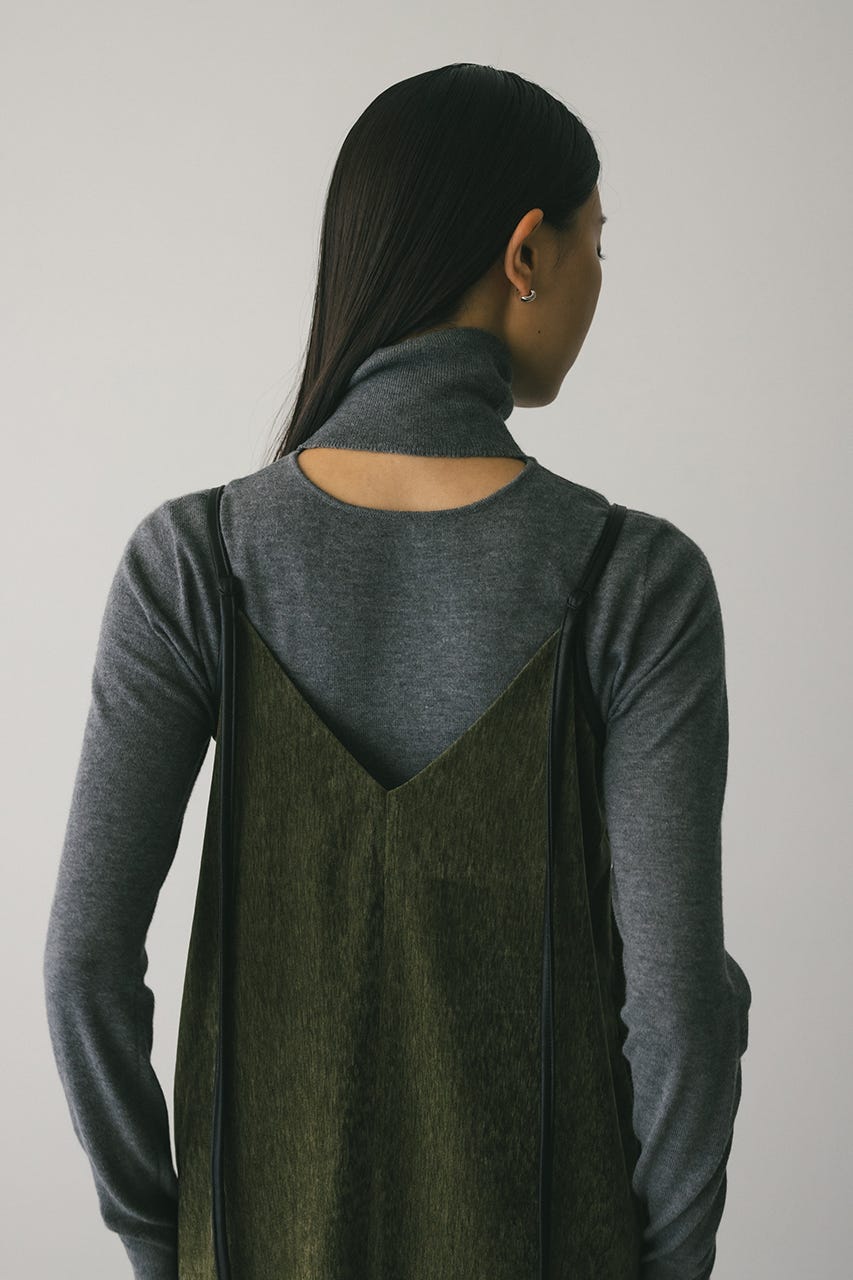 パイピングベロアキャミワンピース KHA S