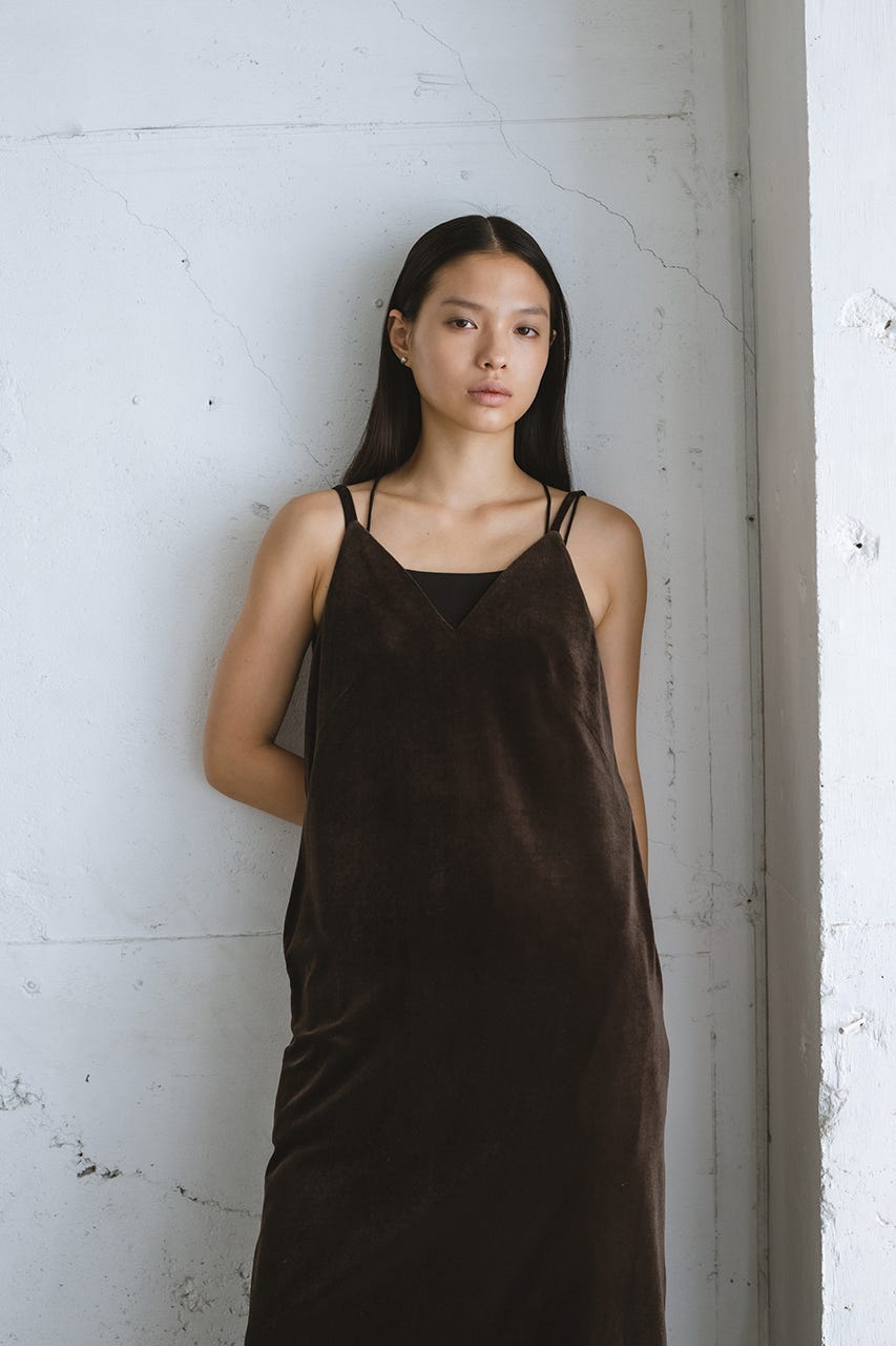 STYLEMIXER | ベロアレイヤーキャミワンピース (ワンピース