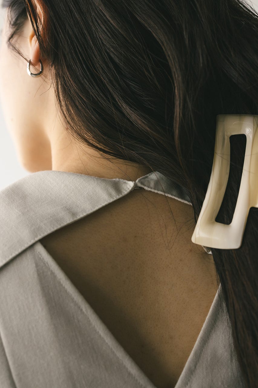 ビッグカラーフレアワンピース IVOY M