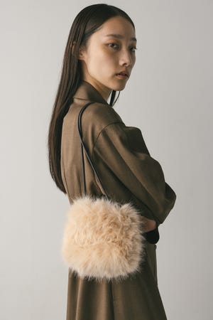 フェイクファーミニバッグ