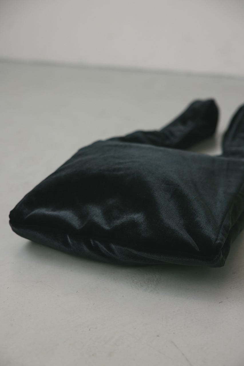 ベロアマルシェバッグ BLK FREE