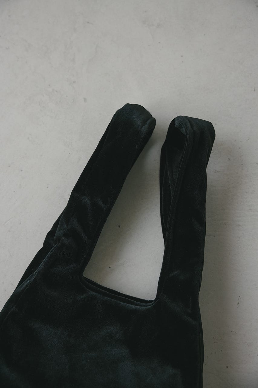 ベロアマルシェバッグ BLK FREE