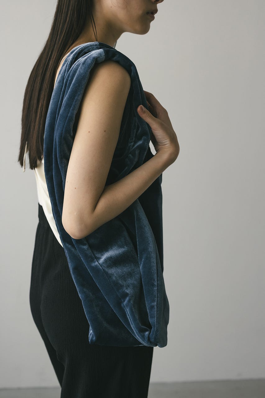 ベロアマルシェバッグ BLU FREE