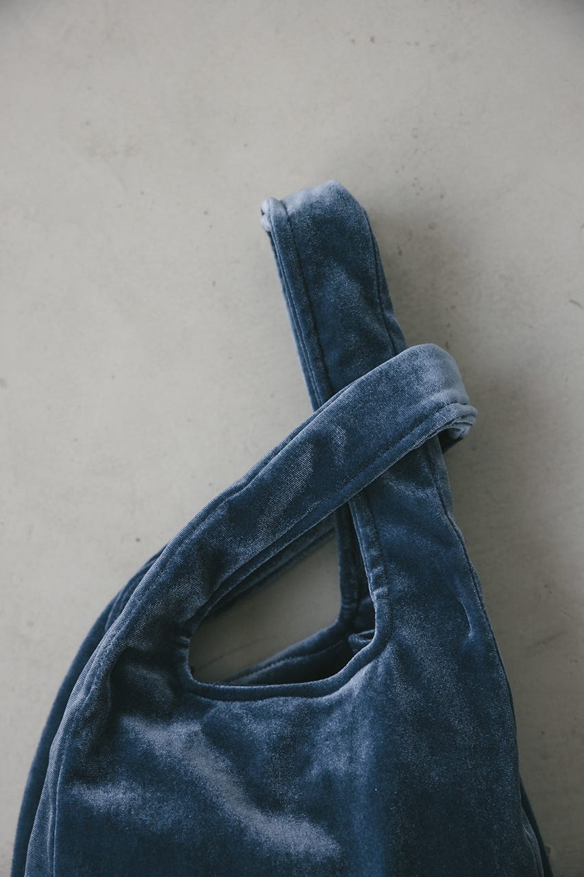 ベロアマルシェバッグ BLU FREE