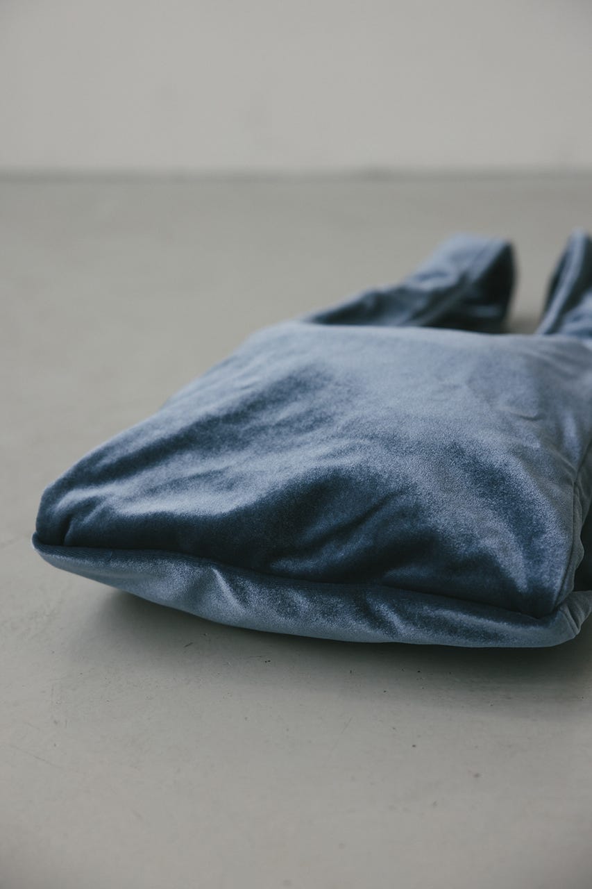 ベロアマルシェバッグ BLU FREE