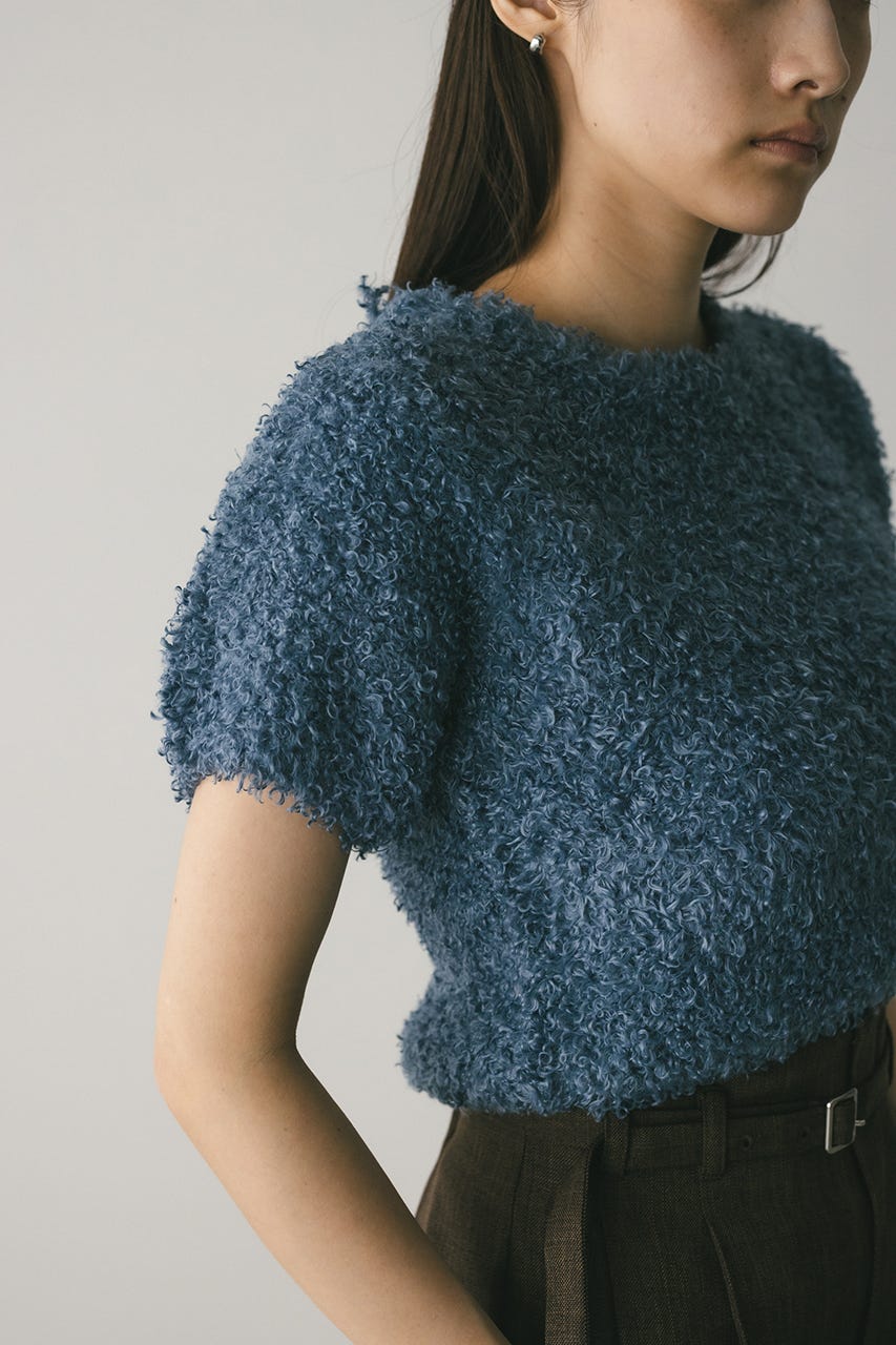 フラッフィーファーニット BLU FREE