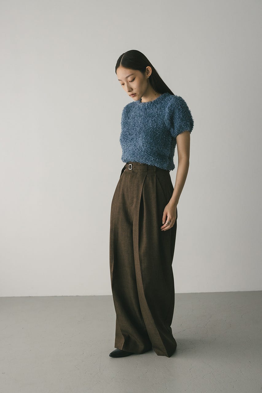 フラッフィーファーニット BLU FREE